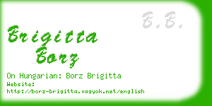 brigitta borz business card